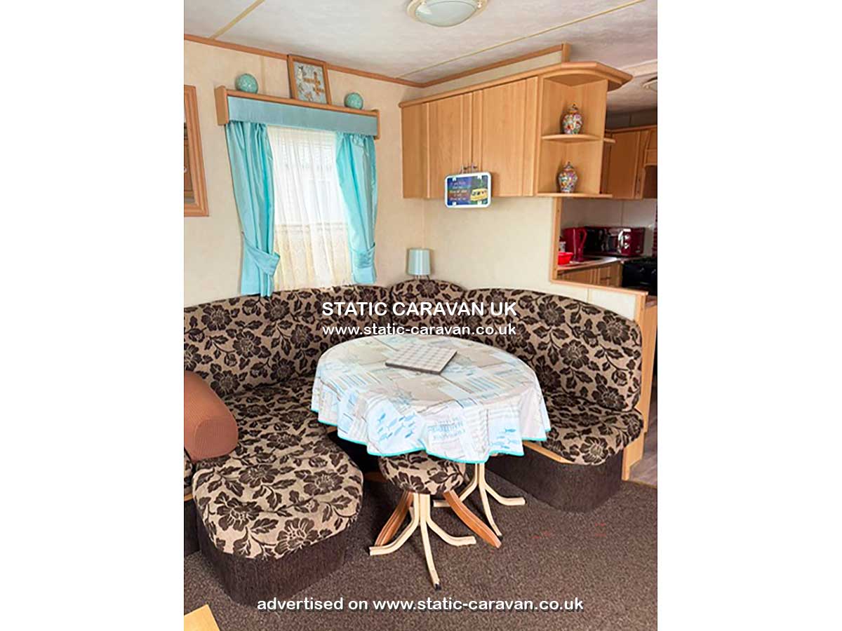 Caravan for hire Monmouth 45 at Quay West, New Quay, Ceredigion, West Wales
