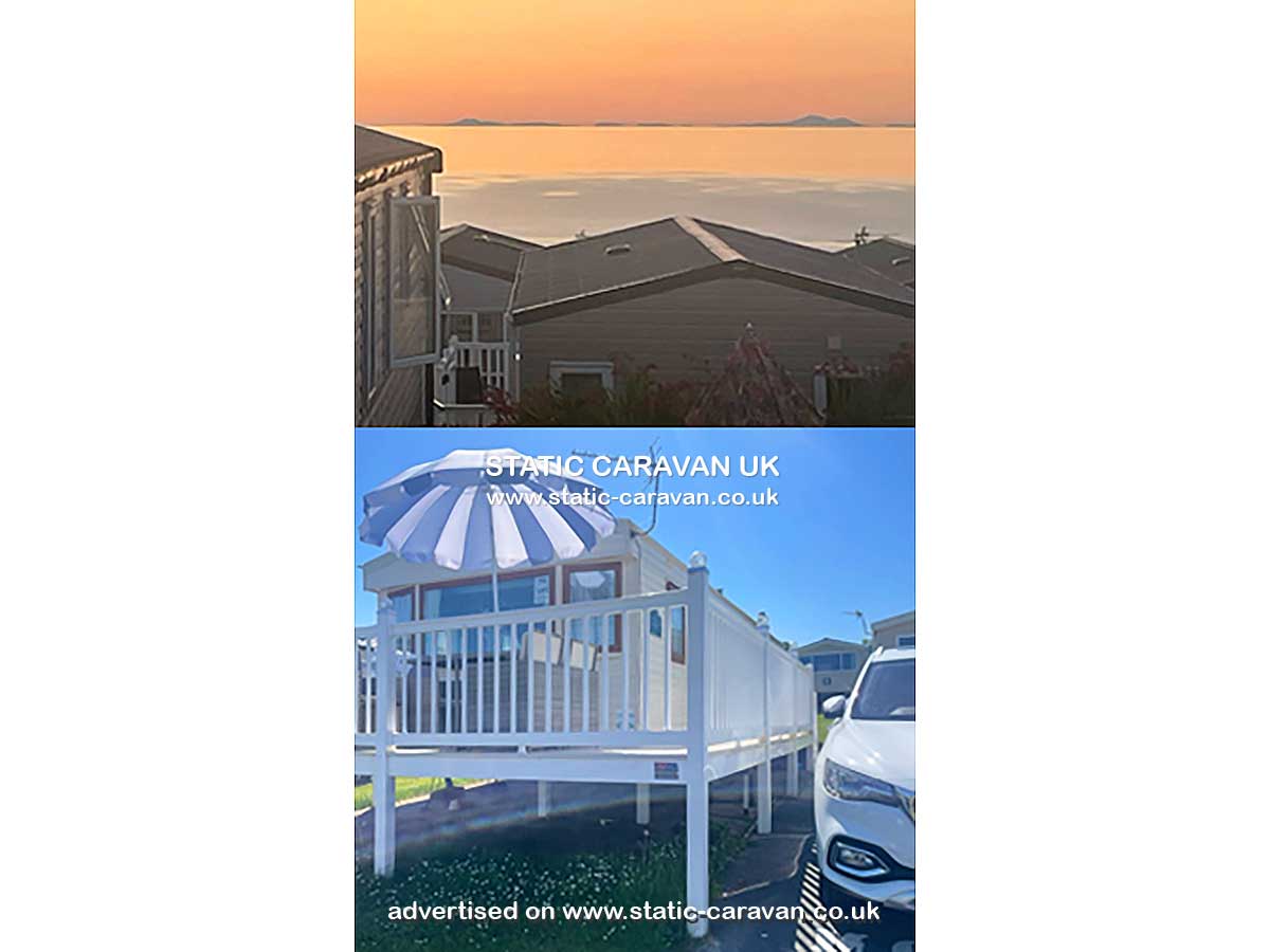 Caravan for hire Monmouth 45 at Quay West, New Quay, Ceredigion, West Wales