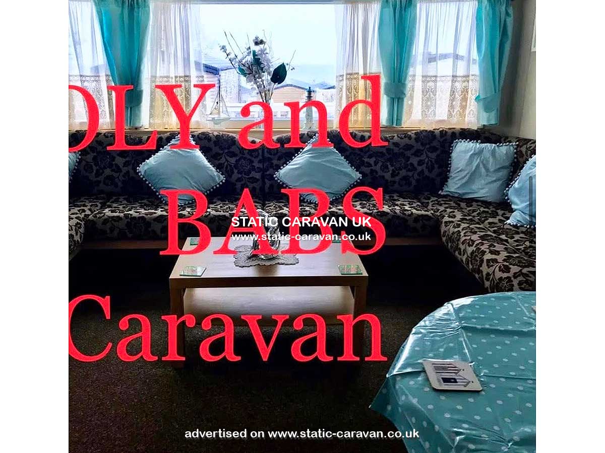 Caravan for hire Monmouth 45 at Quay West, New Quay, Ceredigion, West Wales