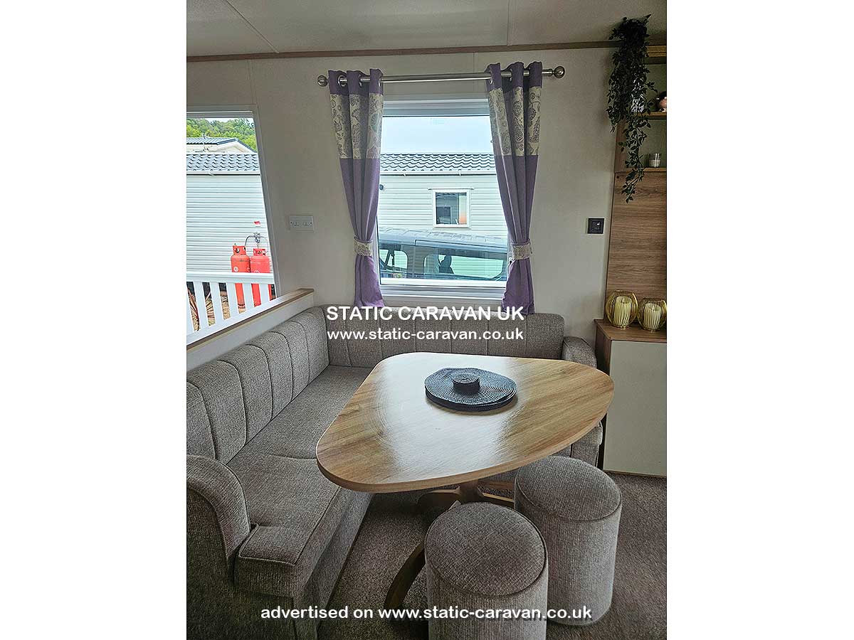 Caravan for hire 51A Powys at Quay West, New Quay, Ceredigion, West Wales
