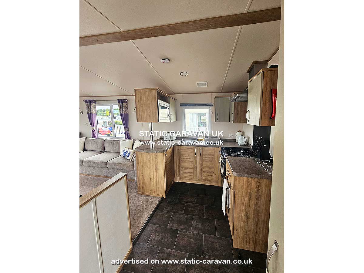 Caravan for hire 51A Powys at Quay West, New Quay, Ceredigion, West Wales