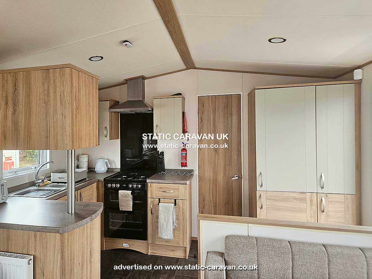 Caravan for hire 51A Powys at Quay West, New Quay, Ceredigion, West Wales