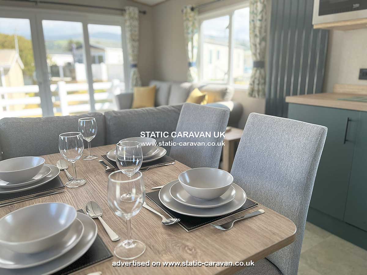 Caravan for hire 63 at Barmouth Bay, Tal-y-bont, Gwynedd, West Wales