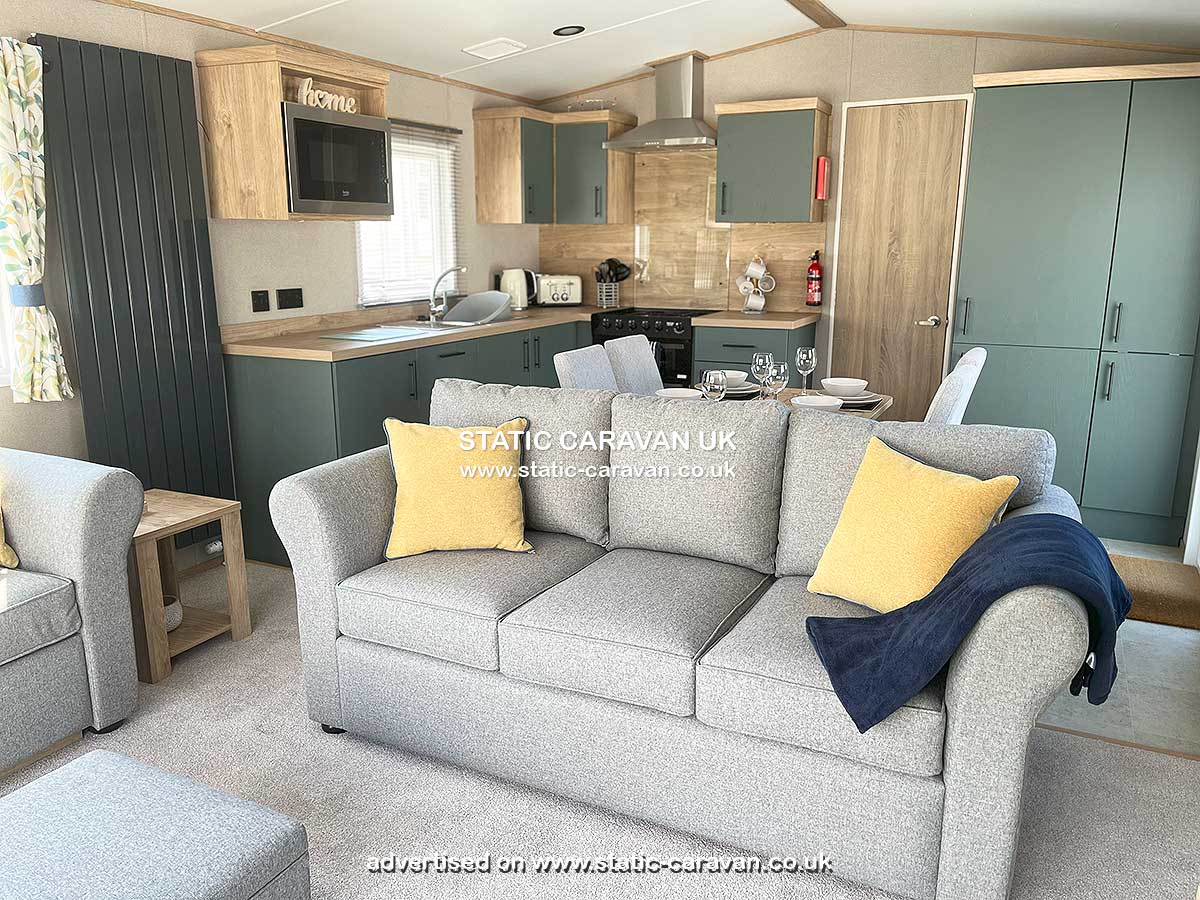 Caravan for hire 63 at Barmouth Bay, Tal-y-bont, Gwynedd, West Wales