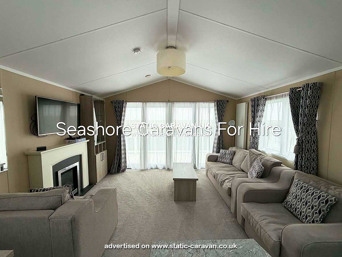 Caravan for hire The Hamilton Lodge - Seaview - Front Row - No Pets at Seashore, Great Yarmouth, Norfolk