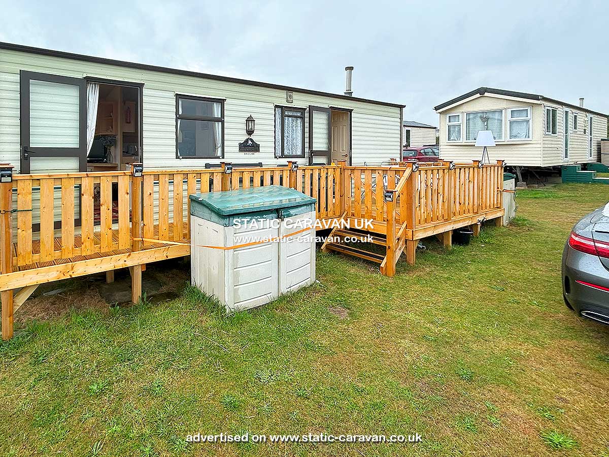 Caravan for hire A26 at The Gap, East Runton, Cromer, Norfolk
