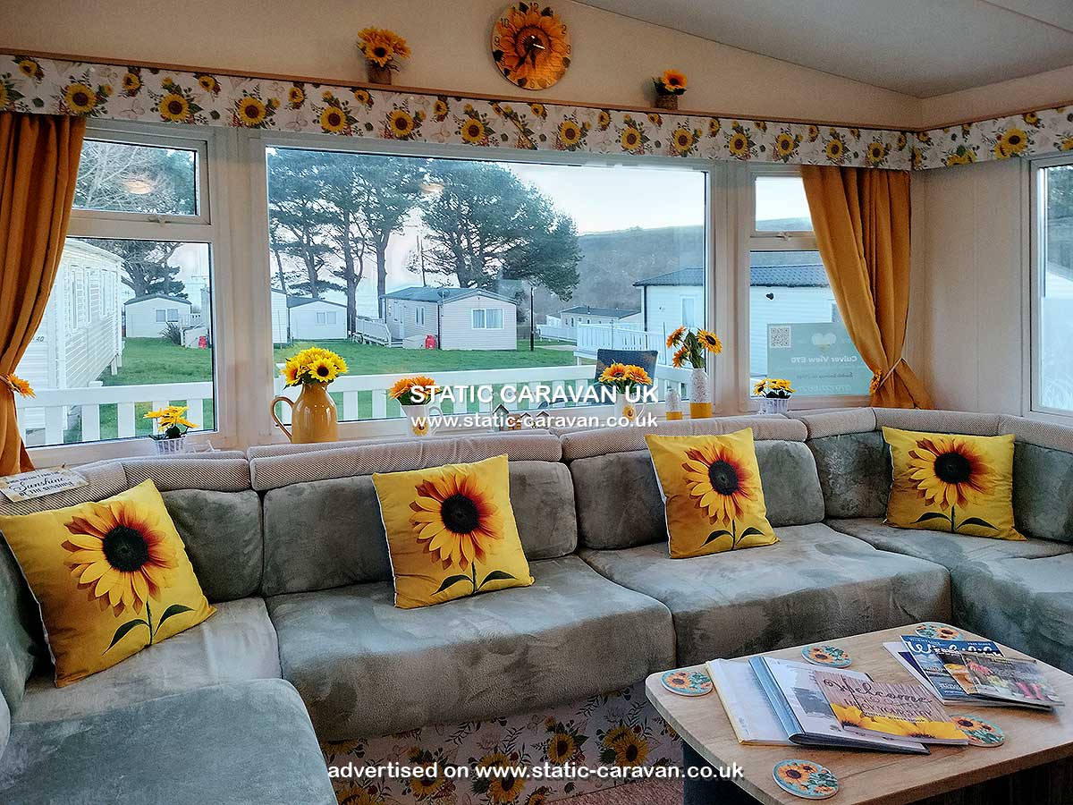 Caravan for hire E70 (Culver View) at Sandhills, Bembridge, Isle of Wight