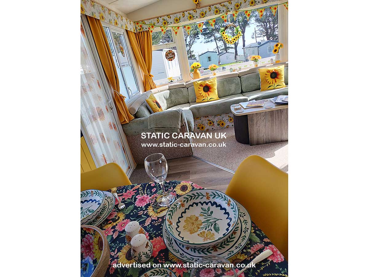 Caravan for hire E70 (Culver View) at Sandhills, Bembridge, Isle of Wight