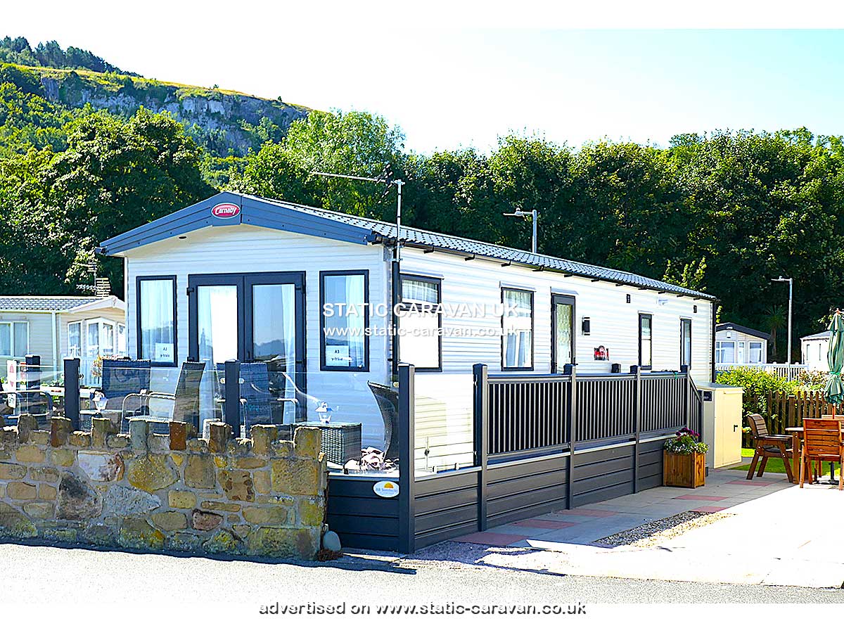 Caravan holiday rental A3 at The Beach Caravan Park, Llanddulas, Abergele, Conwy, North Wales