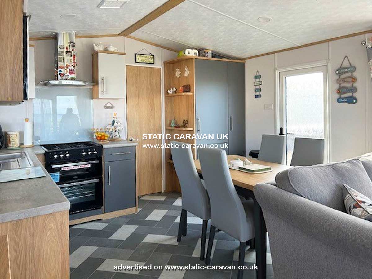 Caravan for hire A3 at The Beach Caravan Park, Llanddulas, Abergele, Conwy, North Wales