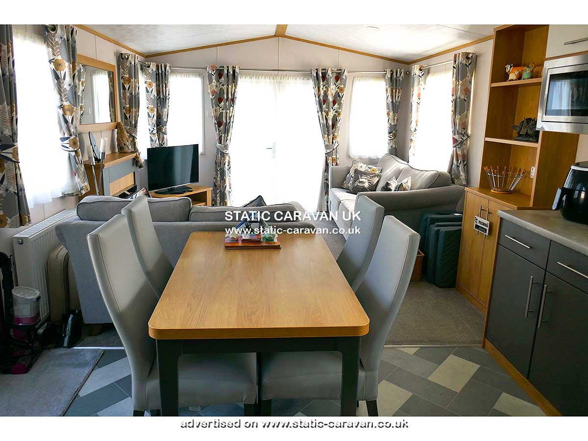 Caravan for hire A3 at The Beach Caravan Park, Llanddulas, Abergele, Conwy, North Wales