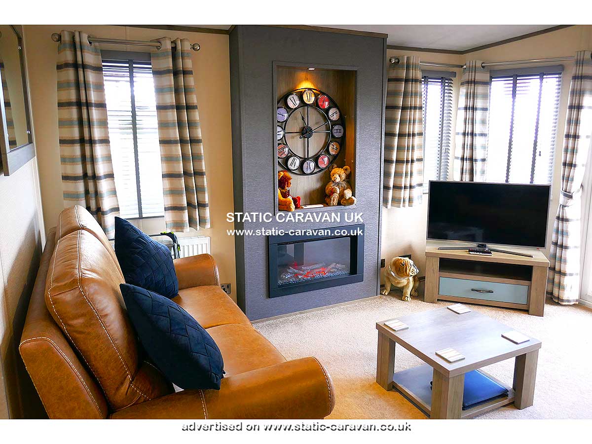 Caravan for hire A4 at The Beach Caravan Park, Llanddulas, Abergele, Conwy, North Wales