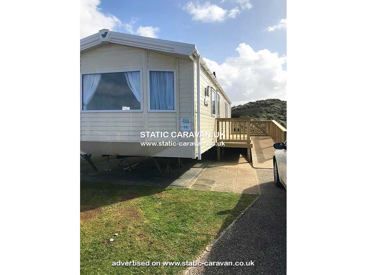 Static Caravan for hire at Fairings 18, Perran Sands, Perranporth, Cornwall