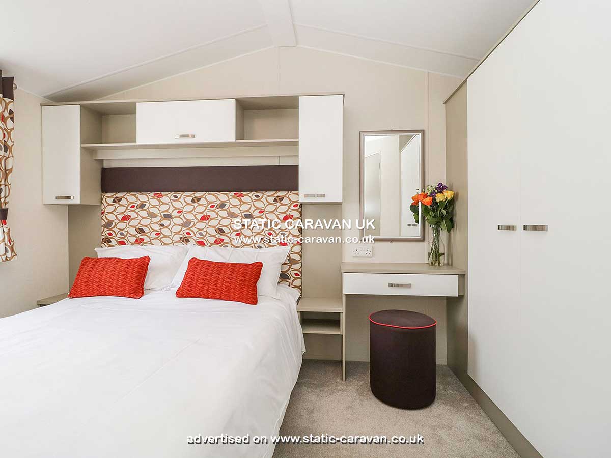 Caravan for hire D18 at Shorefield Country Park, Milford on Sea, Hampshire