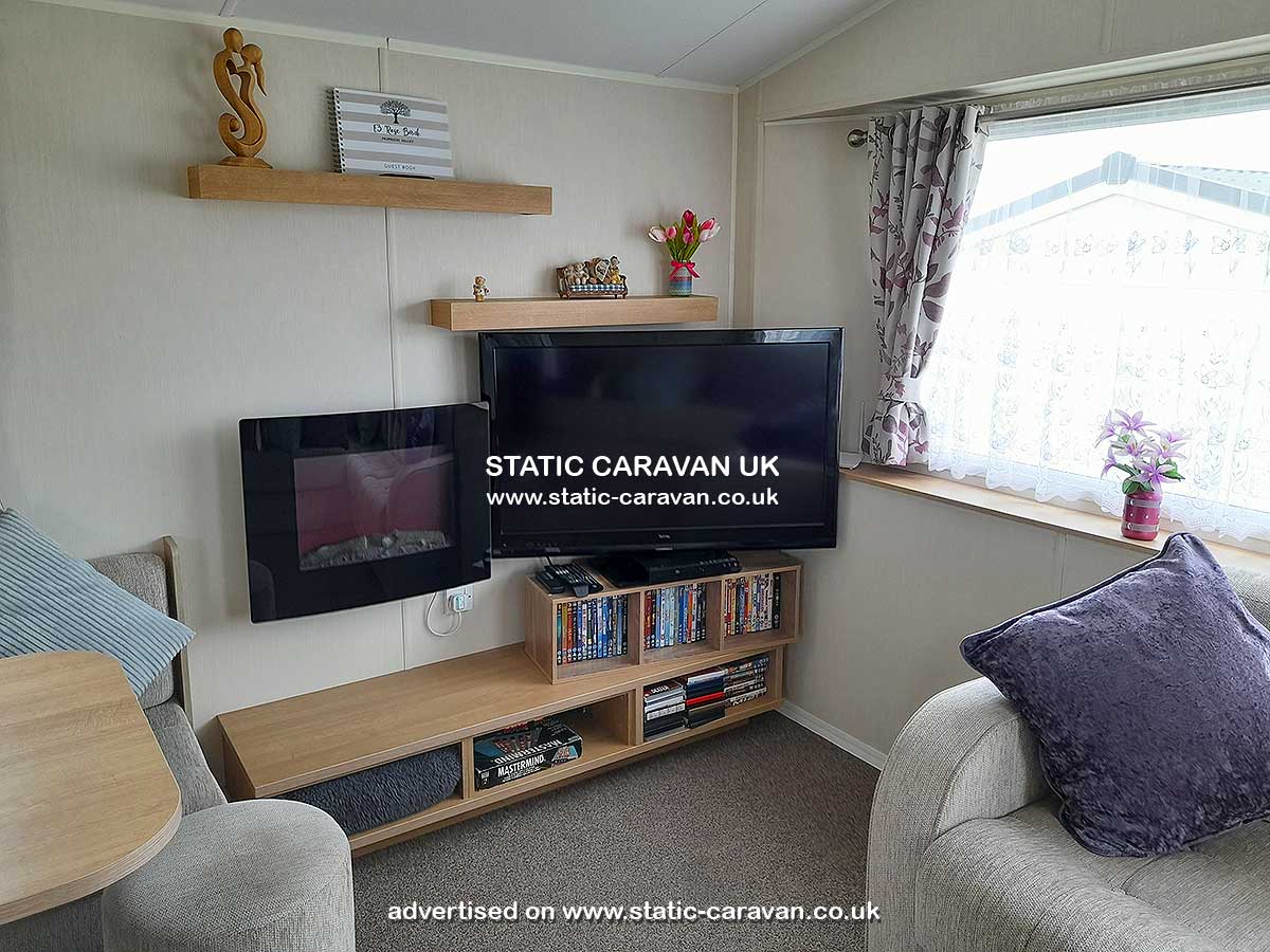 Caravan for hire Rose Bank E3 at Primrose Valley, Filey, Scarborough, North Yorkshire