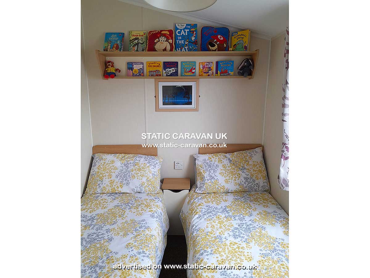 Caravan for hire Rose Bank E3 at Primrose Valley, Filey, Scarborough, North Yorkshire